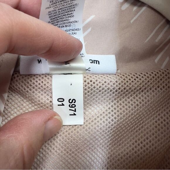 Reebok XL Printed Mesh Focus Track Jacket With Pockets Mushroom Large - Picture 14 of 16